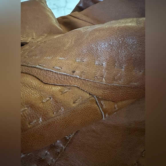 Gorgeous Elie Tahari Brown Leather blazer / Jacket - Women’s Size Small - Picture 16 of 16